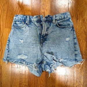Misses shorts by BDG. Size 25. Distressed